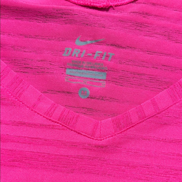 Nike Women's Vibrant Pink Short Sleeve Tee - Picture 3 of 5